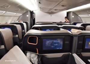 シンガポール航空　新型A380　ビジネスクラス