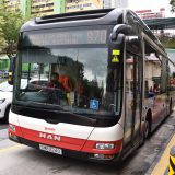 シンガポールで次々やってくるバス