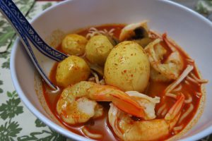 シンガポーリアンのヘレンが作ってくれたラクサ