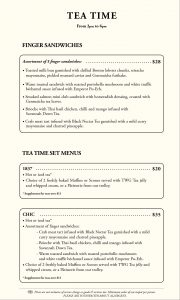 TWG TEA TIME MENU 01